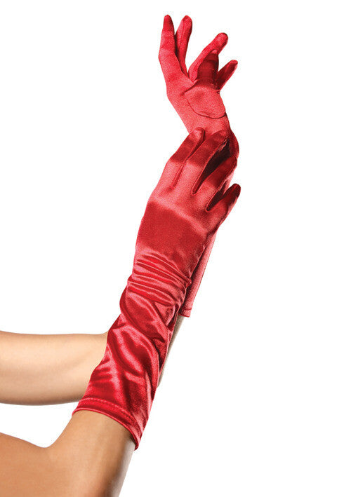 Guanti Sexy Elbow Rosso - immagine 1
