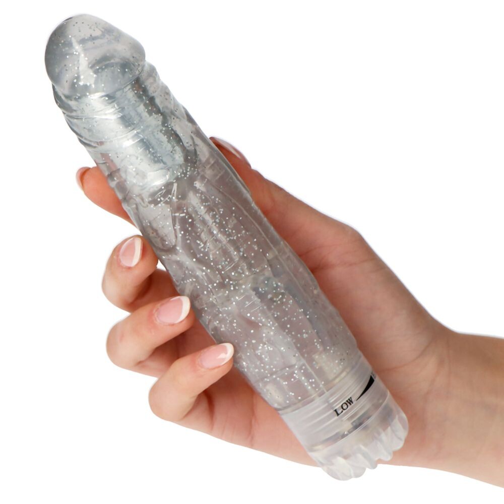 Vibratore Realistico Crushy Glitter 19 cm - immagine 1
