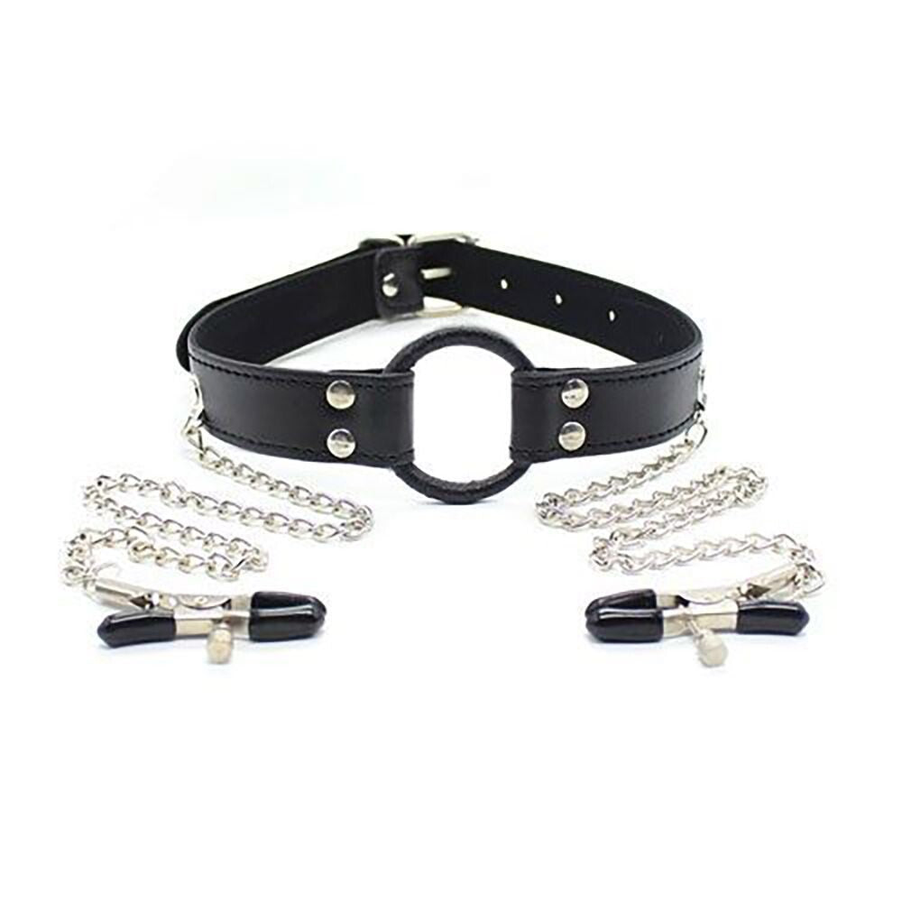Morso Bondage con Pinze Ring Gag - immagine 1