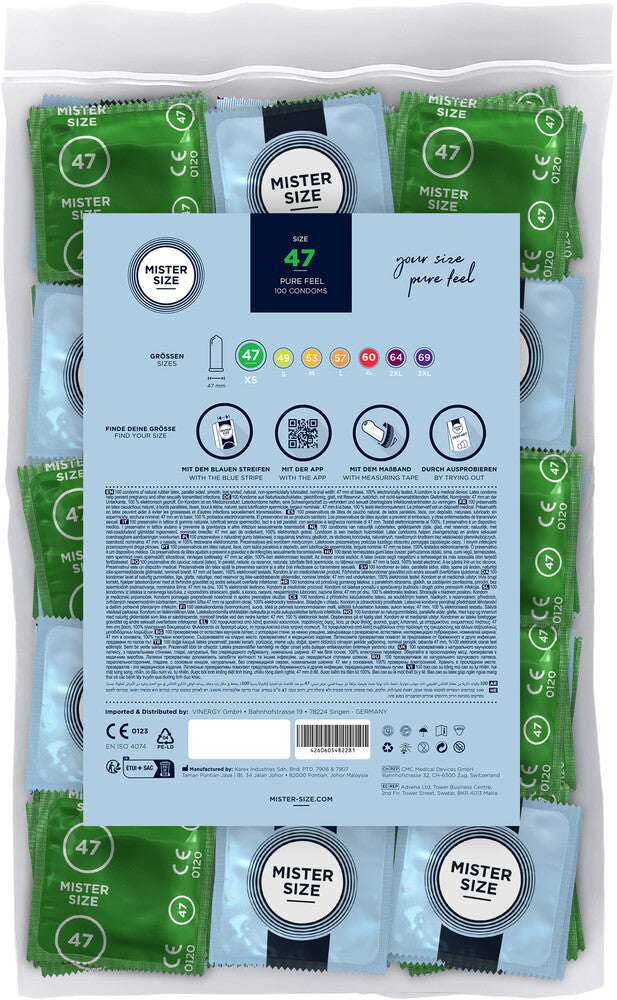 Preservativi Ultra Sottili 47 Mister Size - immagine 2