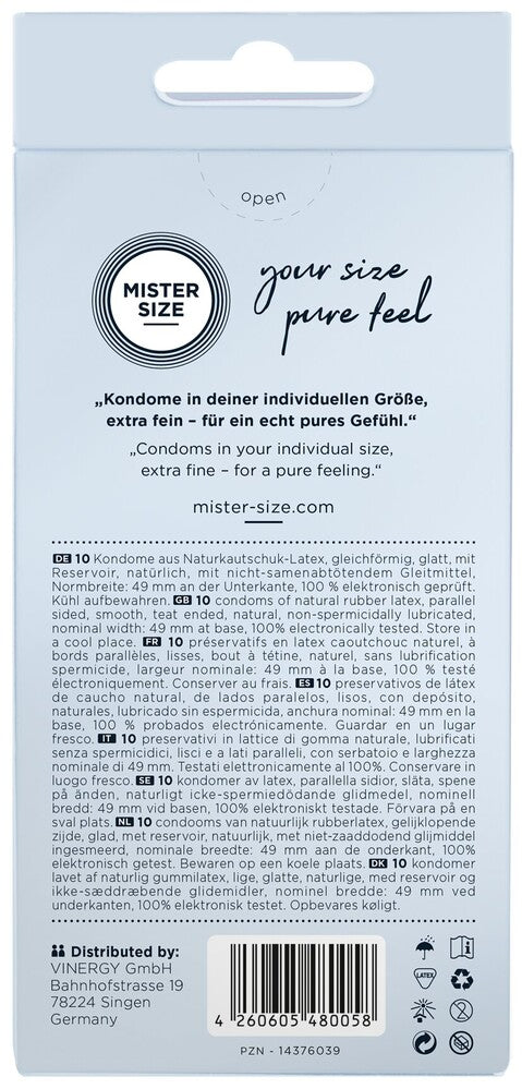 Preservativi Ultra Sottili 49 Mister Size - immagine 2