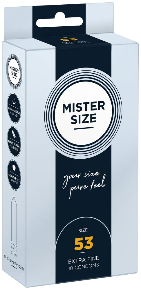 Preservativi Ultra Sottili 53 Mister Size - immagine 1