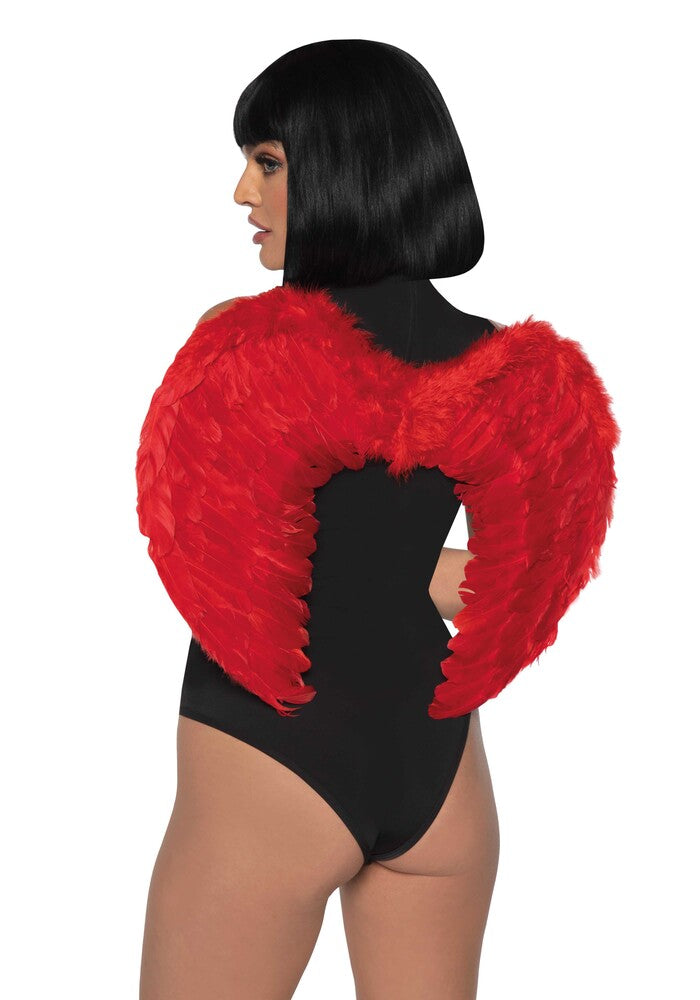 Ali Diavolo Sexy Marabou Feather Rosso - immagine 2