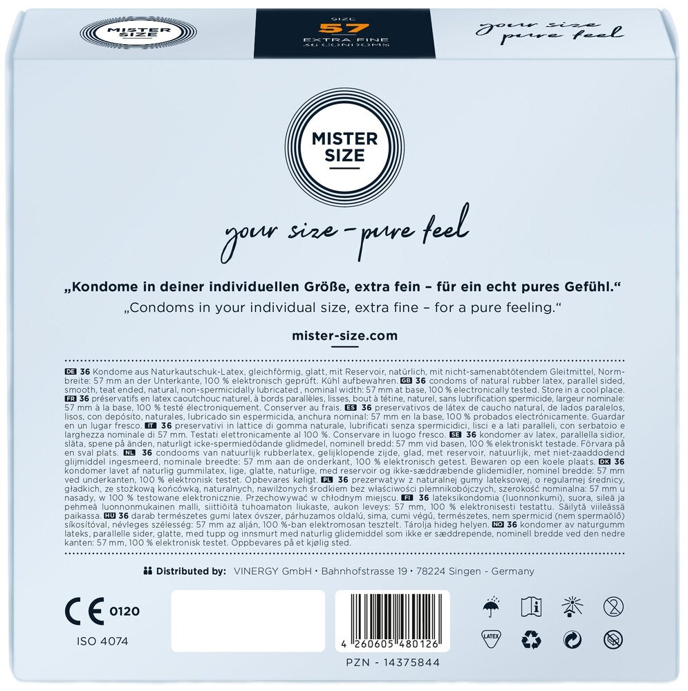 Preservativi XL 57 Mister Size - immagine 9