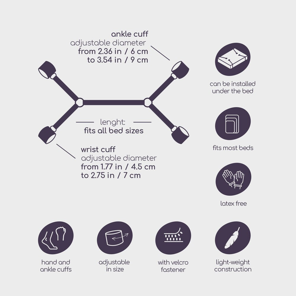 Costrittivo Bondage Bed Restraints - immagine 7