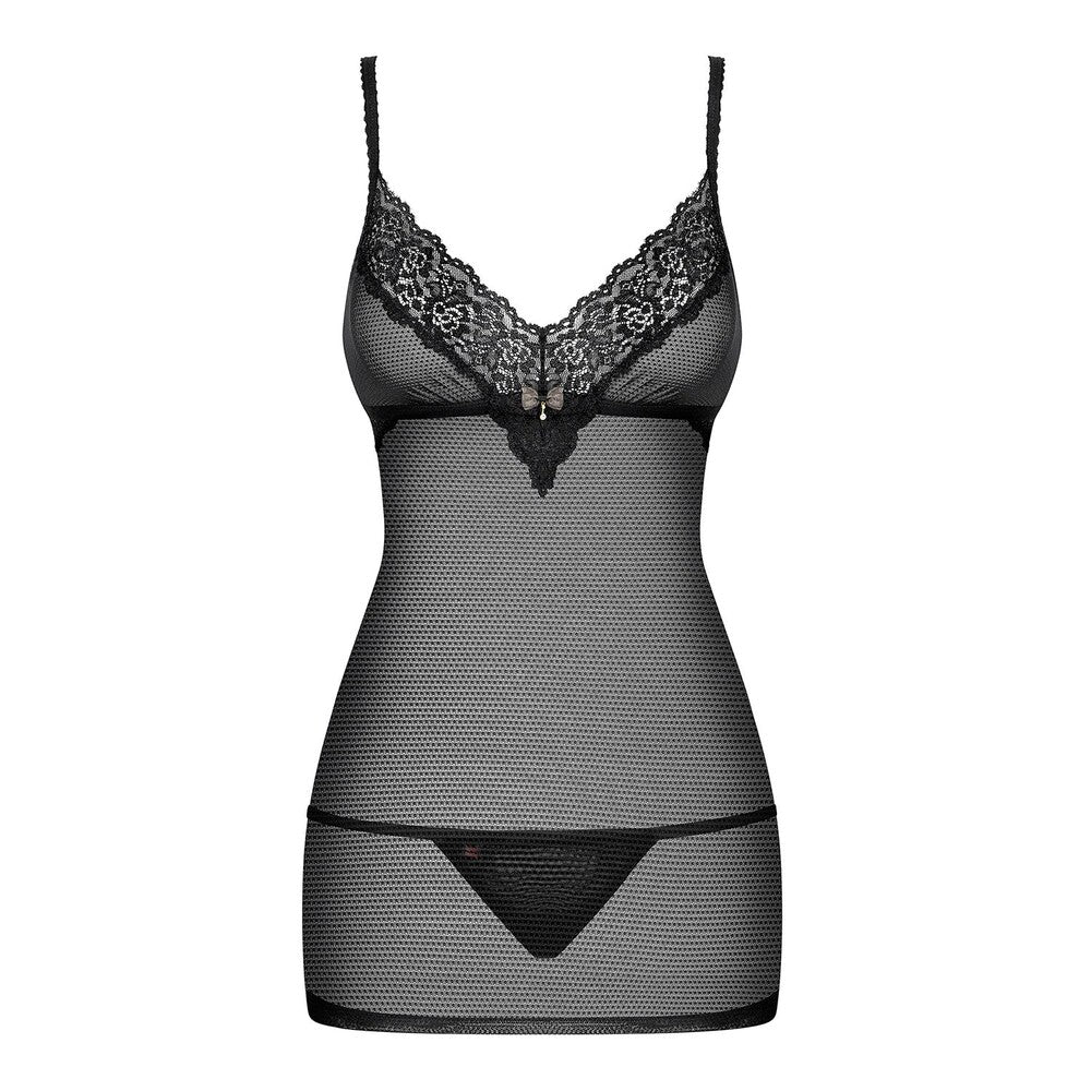 Baby Doll e Perizoma Sexy Neat Nero - immagine 3