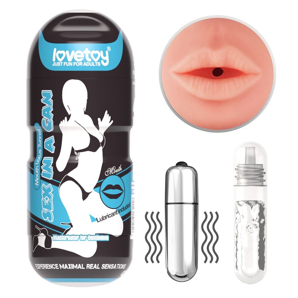 Masturbatore Sexy Mouth Vibro - immagine 1