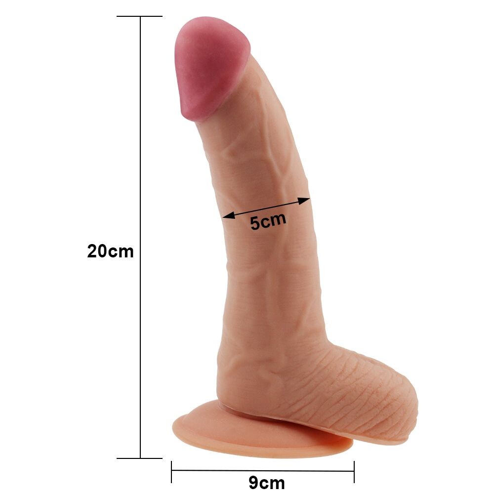 Dildo Realistico Ultra Soft Quentin 22,5 cm - immagine 4