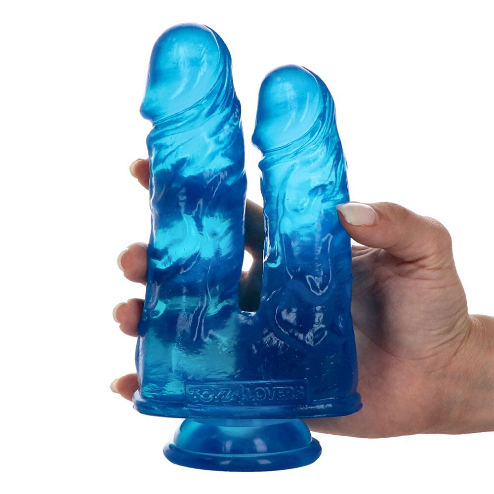 Dildo Doppio Jelly Caino e Abele 17,5 cm - immagine 1