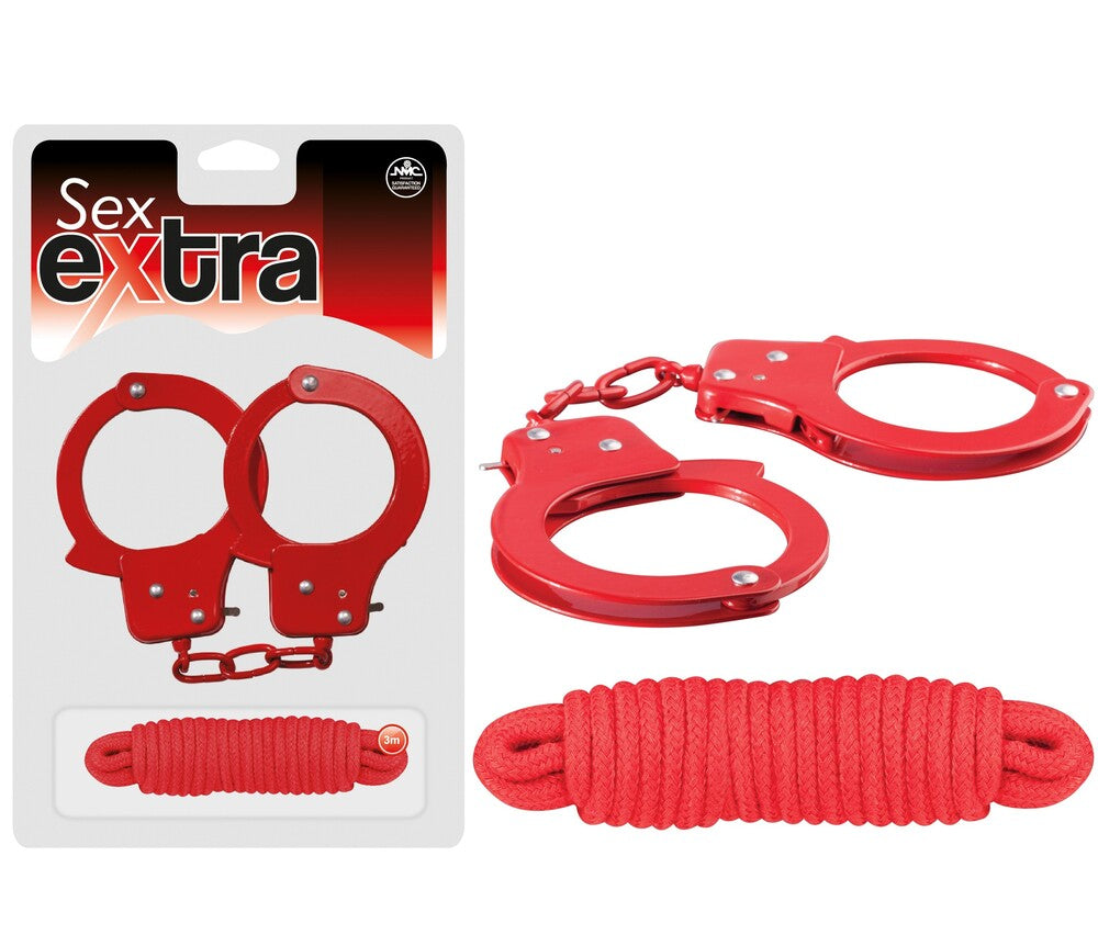 Manette Sexy e Corda Bondage Sex Extra 3 m - immagine 1