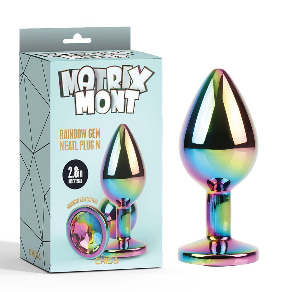 Plug Anale Rainbow Gem Ø 3,3 cm - immagine 6