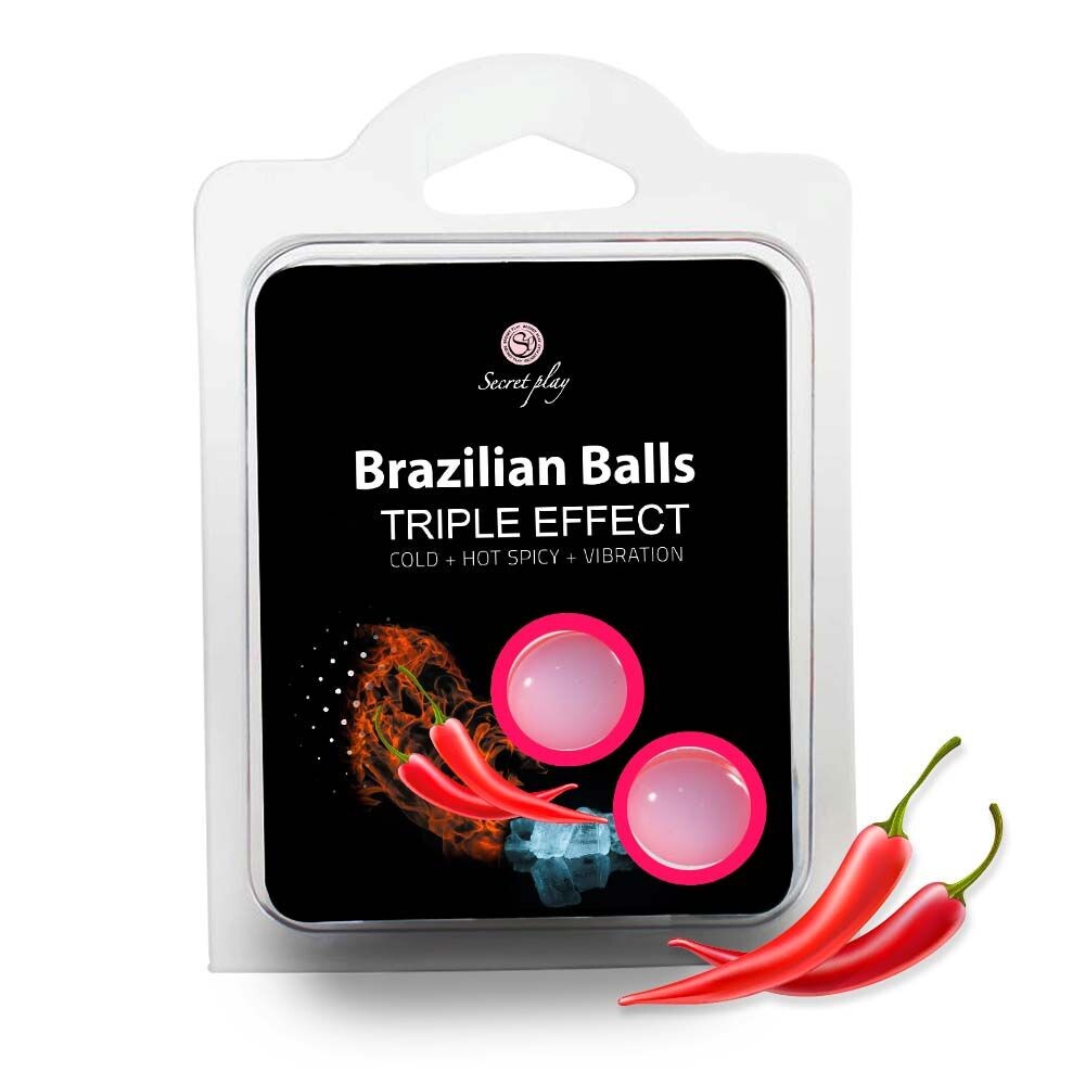 Olio Massaggio Brazilian Balls Triple Effect - immagine 1
