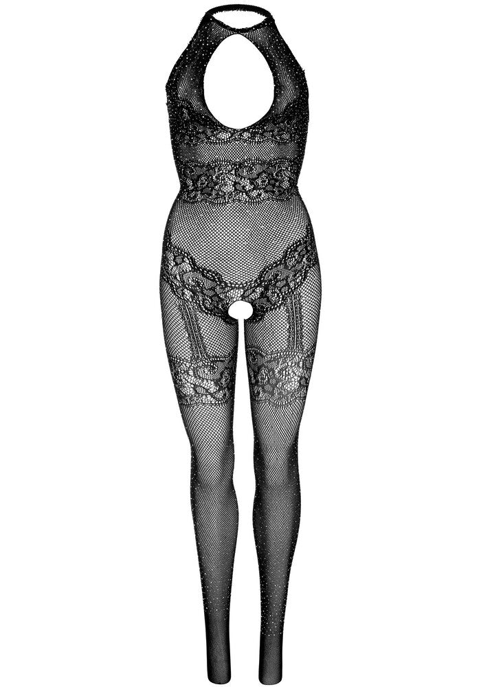 Tuta Sexy Seamless Fishnet Nero - immagine 6