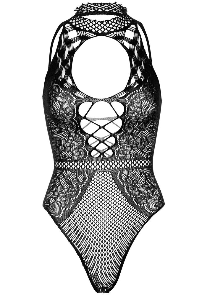 Body Sexy Net and Lace Keyhole Nero - immagine 7