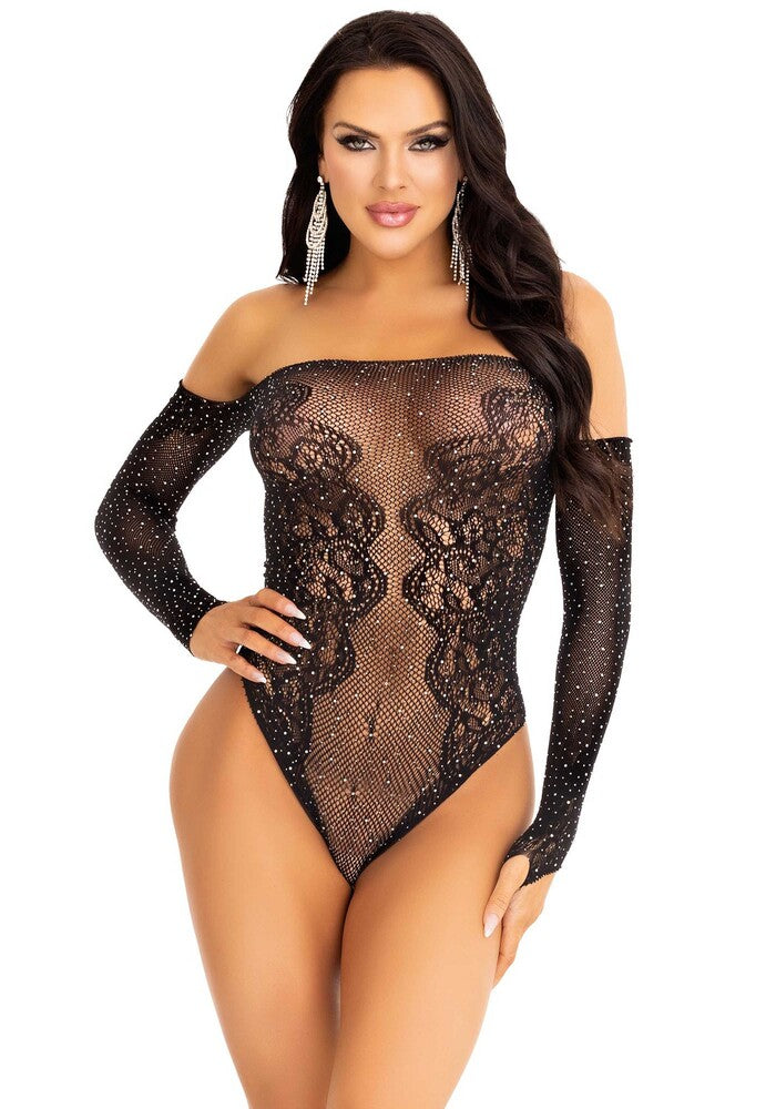 Body Sexy Off The Shoulder Nero - immagine 3