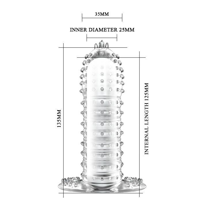 Guaina e Prolunga Pene Sleeve Tower 13,5 cm - immagine 4