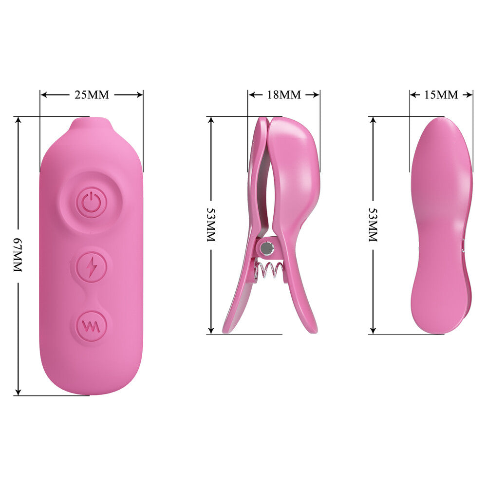 Pinzette Vibranti Per Capezzoli Romantic Wave II - immagine 8