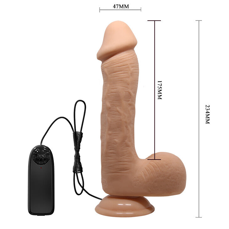 Vibratore Realistico Beautiful Vibrant Johnson 23,4 cm - immagine 6