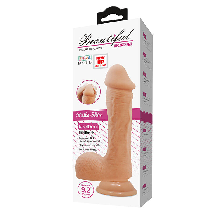Vibratore Realistico Beautiful Vibrant Johnson 23,4 cm - immagine 10