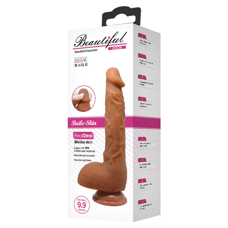 Vibratore Realistico Beautiful Jason 25 cm - immagine 9