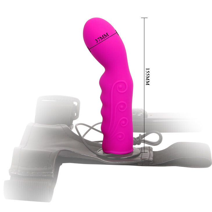 Strap-on Ultra Harness Vibrant Purple Fantasy 15,5 cm - immagine 6