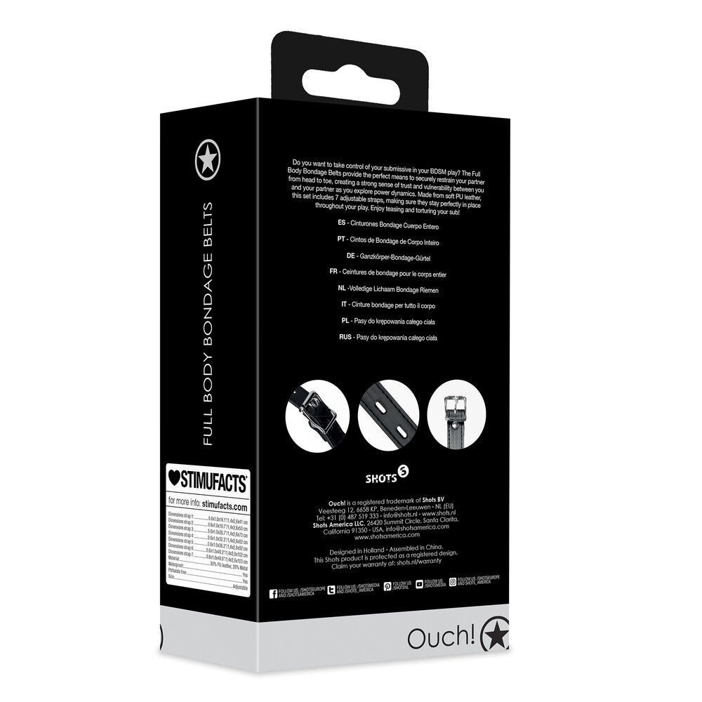 Costrittivo Bondage Corpo Belts - immagine 7
