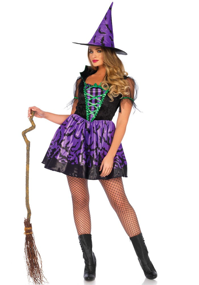 Costume Strega Sexy Bat Witch - immagine 1