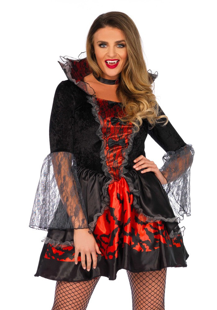 Costume Vampira Sexy Deadly Dark - immagine 2