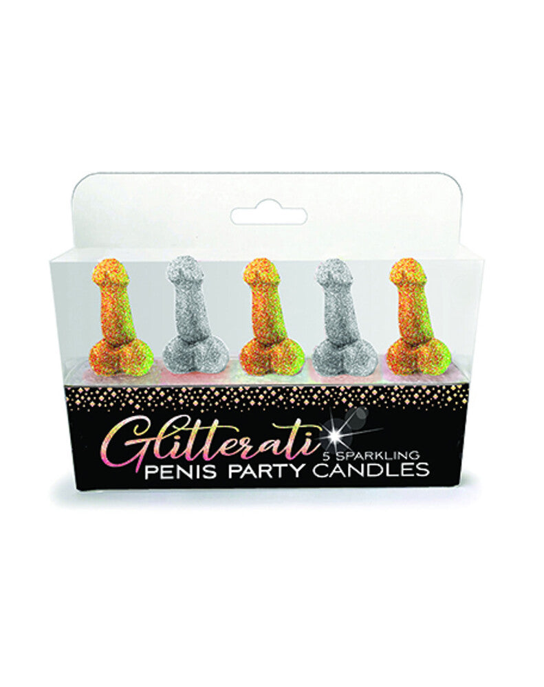 Candeline a Forma di Pene Glitter - immagine 1