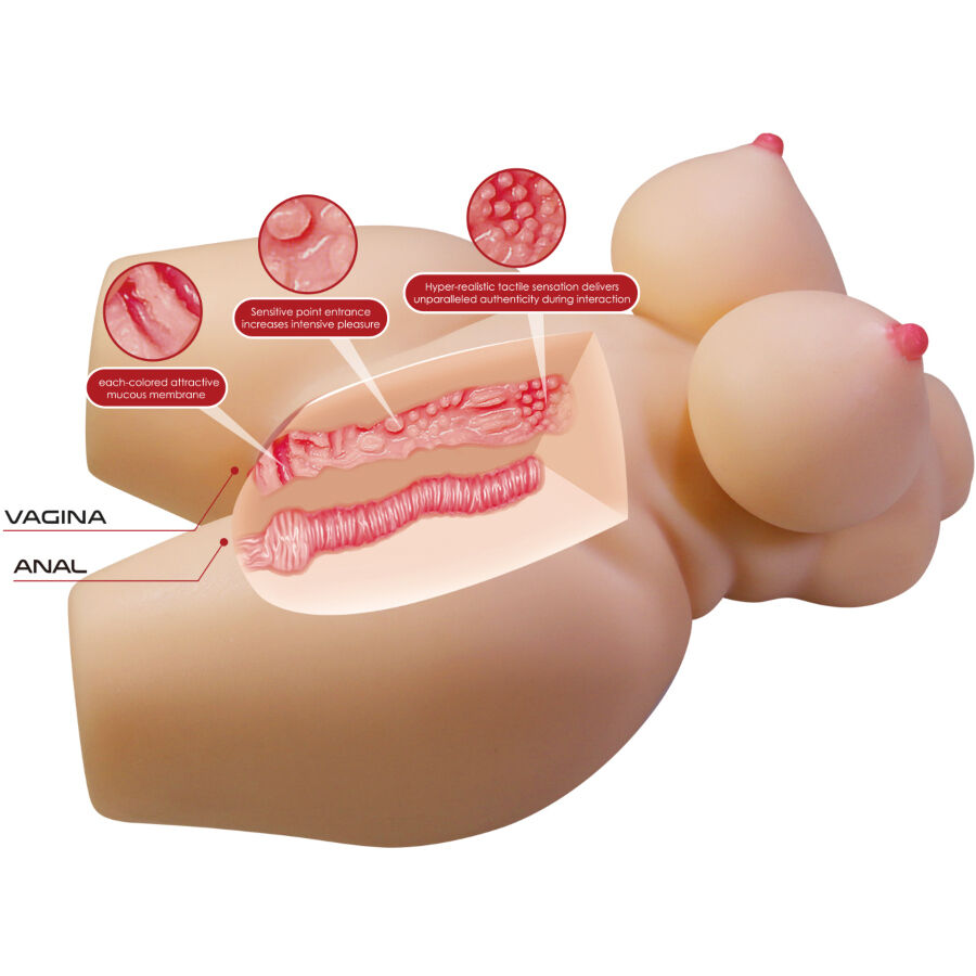 Grace Torso Femminile Realistico Vagina e Anale 7,5 kg