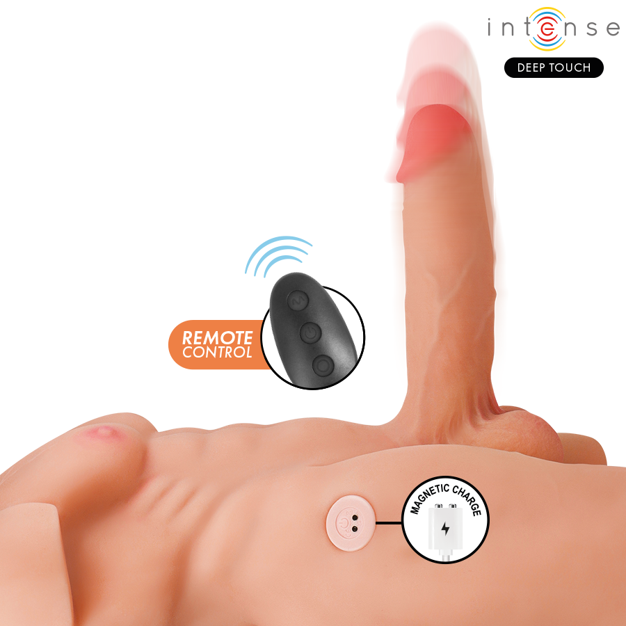 Torso Maschile Marty con Dildo Realistico, Spinta e Vibrazione 6,2 kg