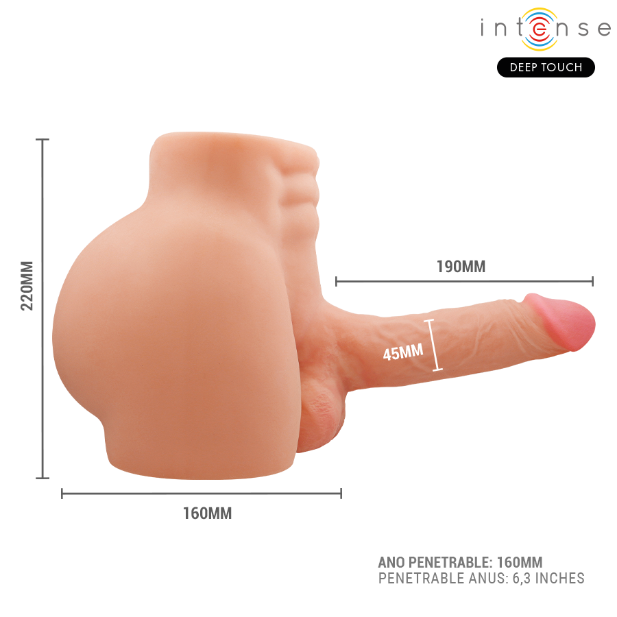Torso Maschile Richie con Dildo Realistico, Spinta e Vibrazione 4,7 kg