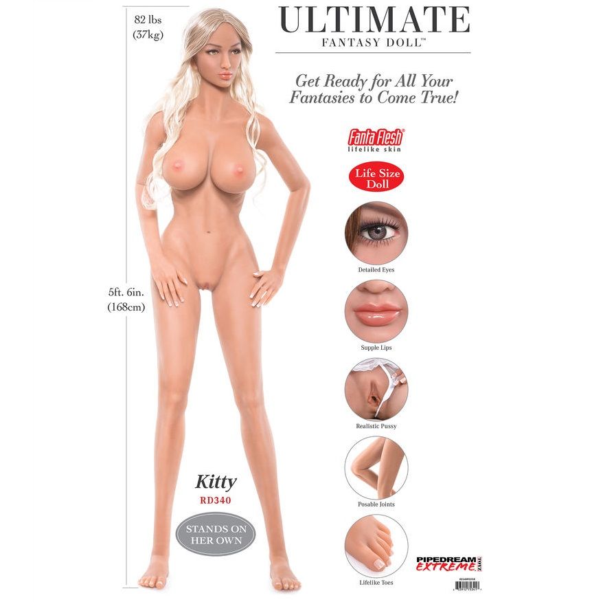 Bambola Realistica Ultimate Fantasy Kitty 163 cm