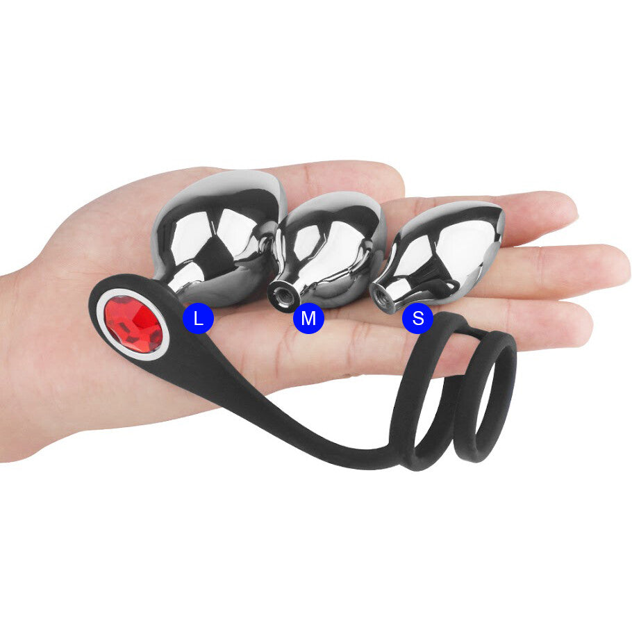 Plug Anale e Anello Fallico Pleasure Bully - immagine 1