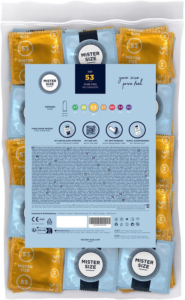 Preservativi Ultra Sottili 53 Mister Size - immagine 5