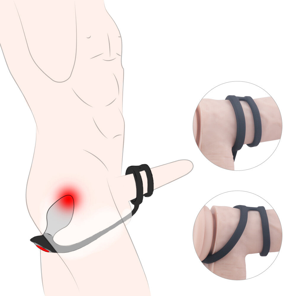 Plug Anale e Anello Fallico Pleasure Bully - immagine 2