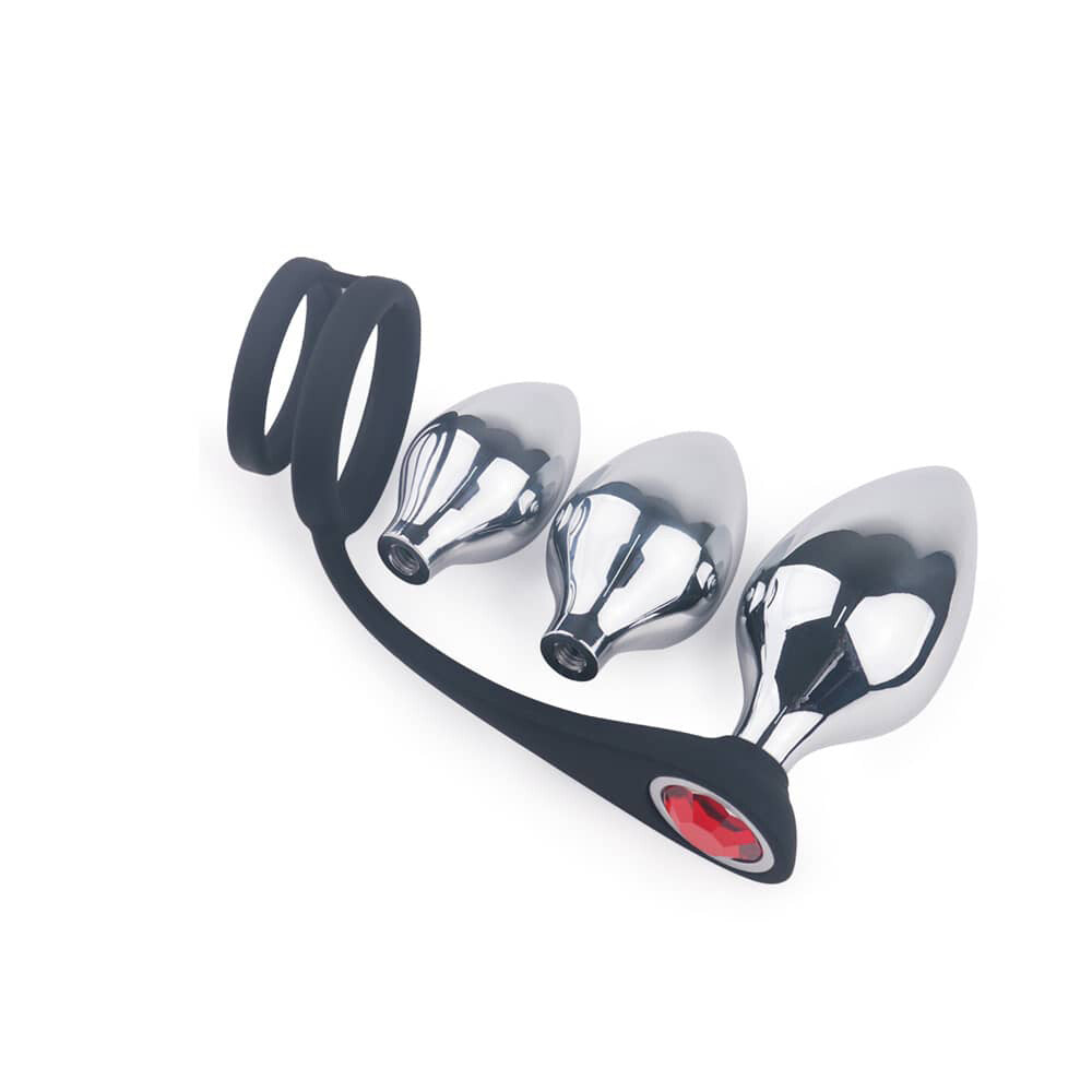 Plug Anale e Anello Fallico Pleasure Bully - immagine 5