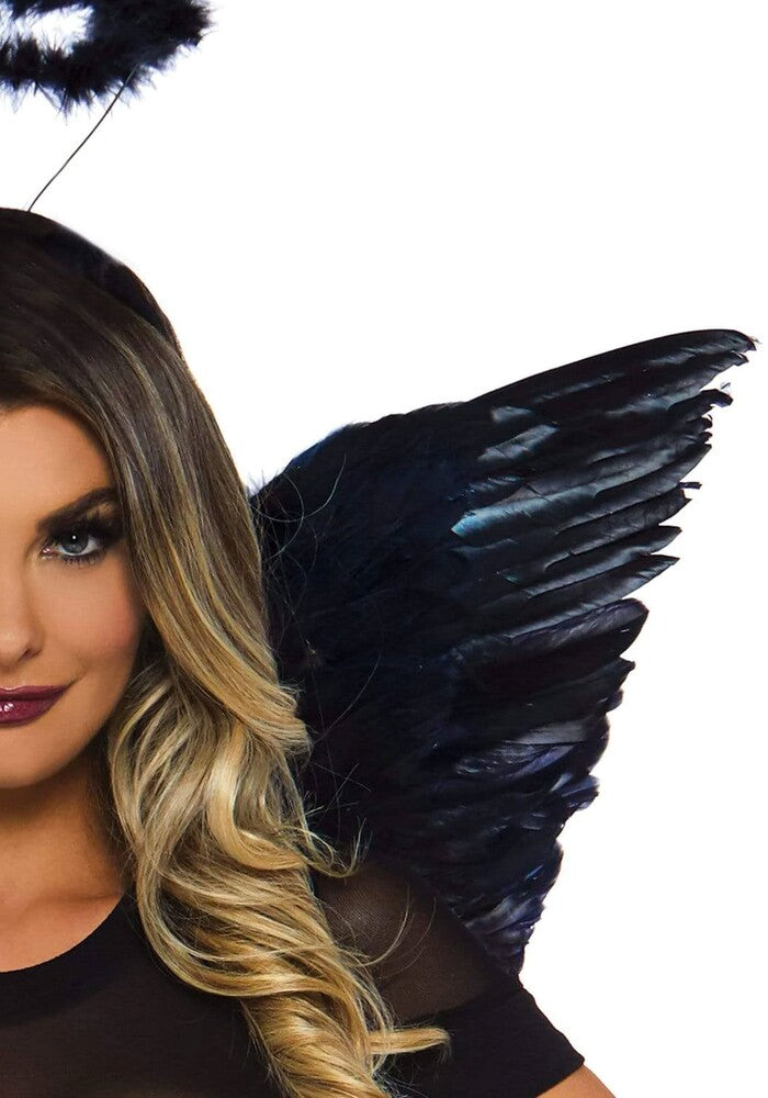 Accessori Angelo Sexy Wings and Halo Nero - immagine 3