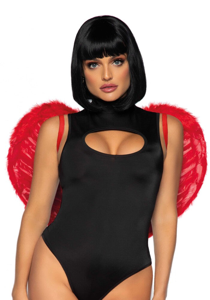 Ali Diavolo Sexy Marabou Feather Rosso - immagine 1