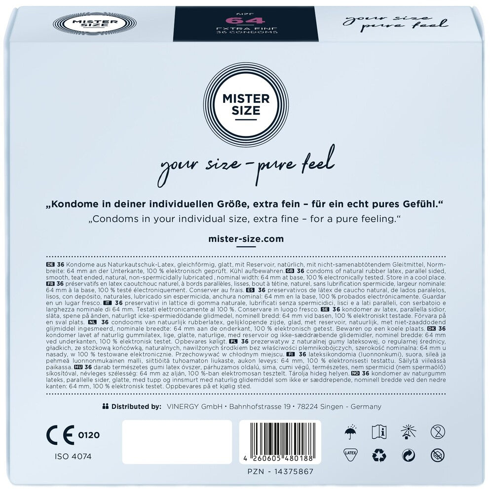 Preservativi XL 64 Mister Size - immagine 7