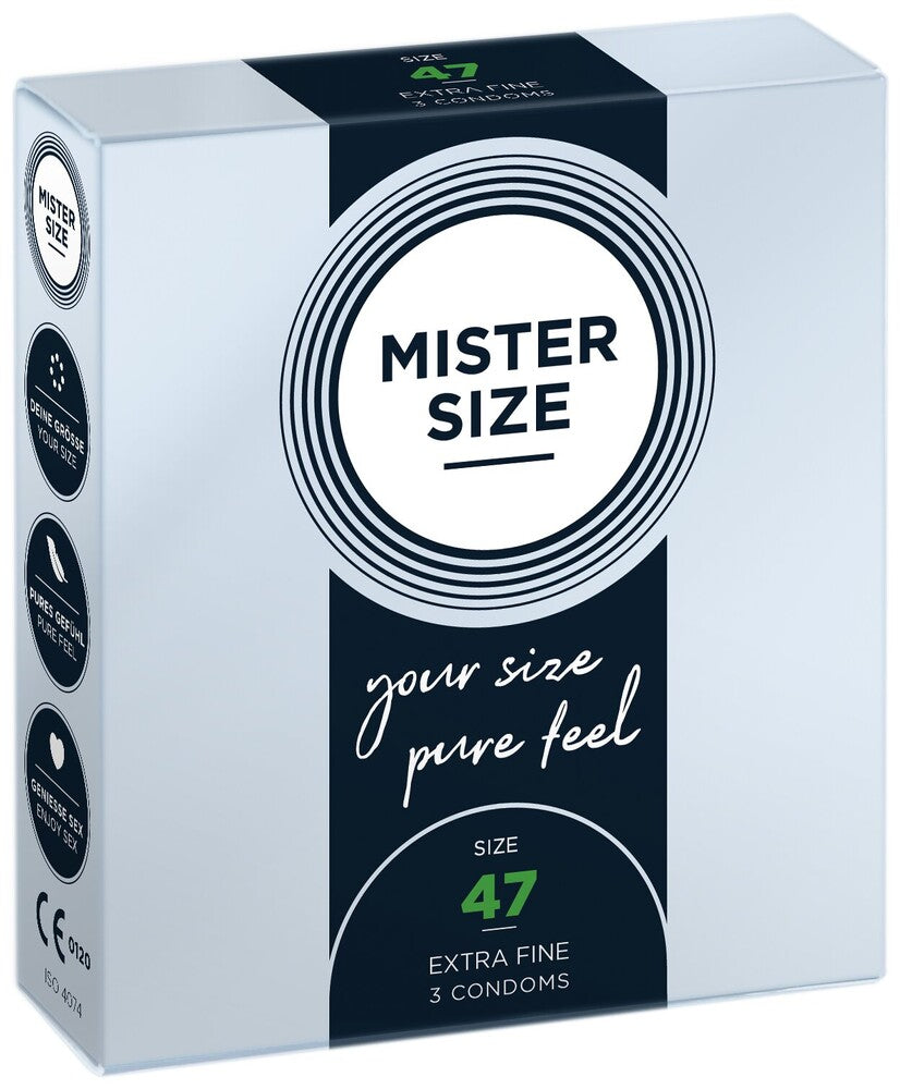 Preservativi Ultra Sottili 47 Mister Size - immagine 4