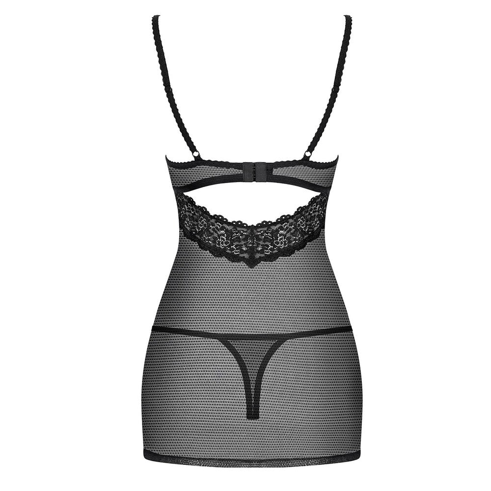 Baby Doll e Perizoma Sexy Neat Nero - immagine 4