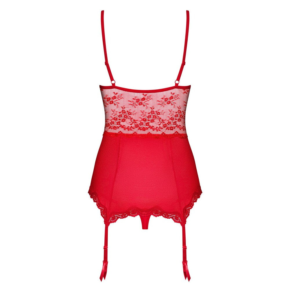 Corsetto e Perizoma Sexy Lovica Rosso - immagine 4