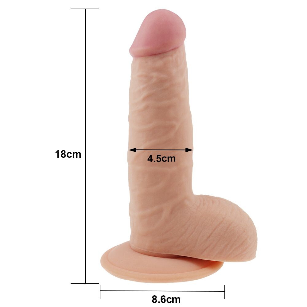 Dildo Realistico Ultra Soft Philiph 18 cm - immagine 4