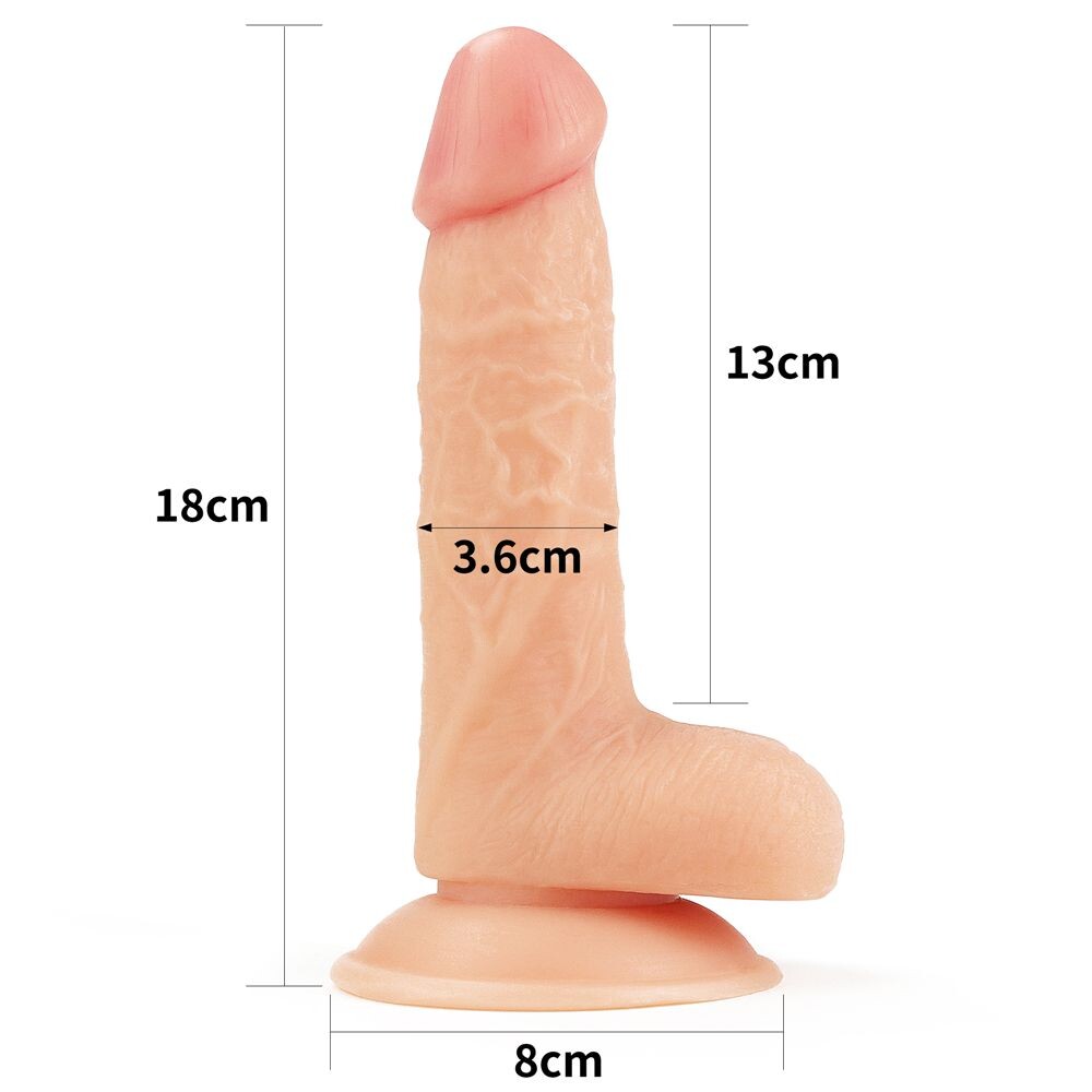 Dildo Realistico Ultra Soft Ronan 18 cm - immagine 4