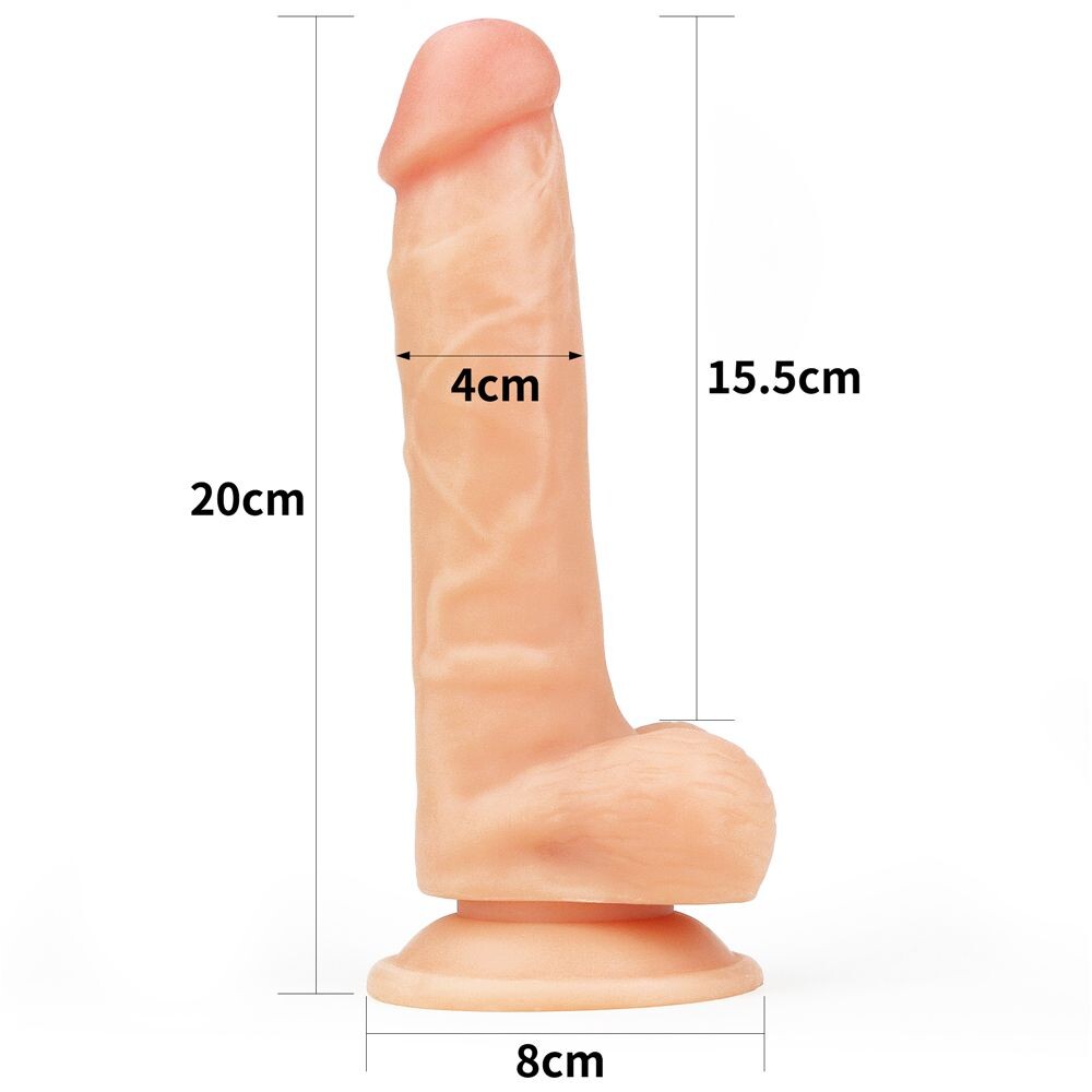 Dildo Realistico Ultra Soft Raul 20 cm - immagine 4