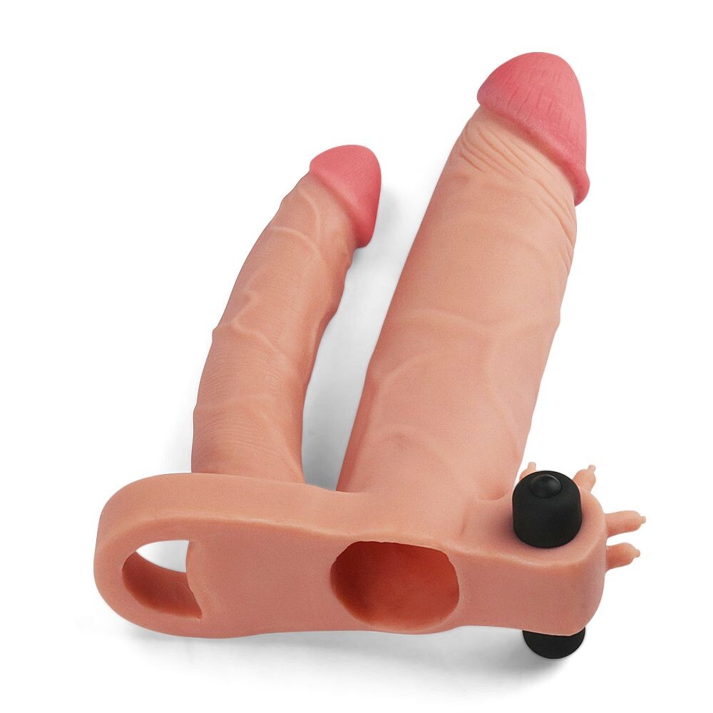 Guaina e Prolunga Pene X-Tender Double Vibe - immagine 4