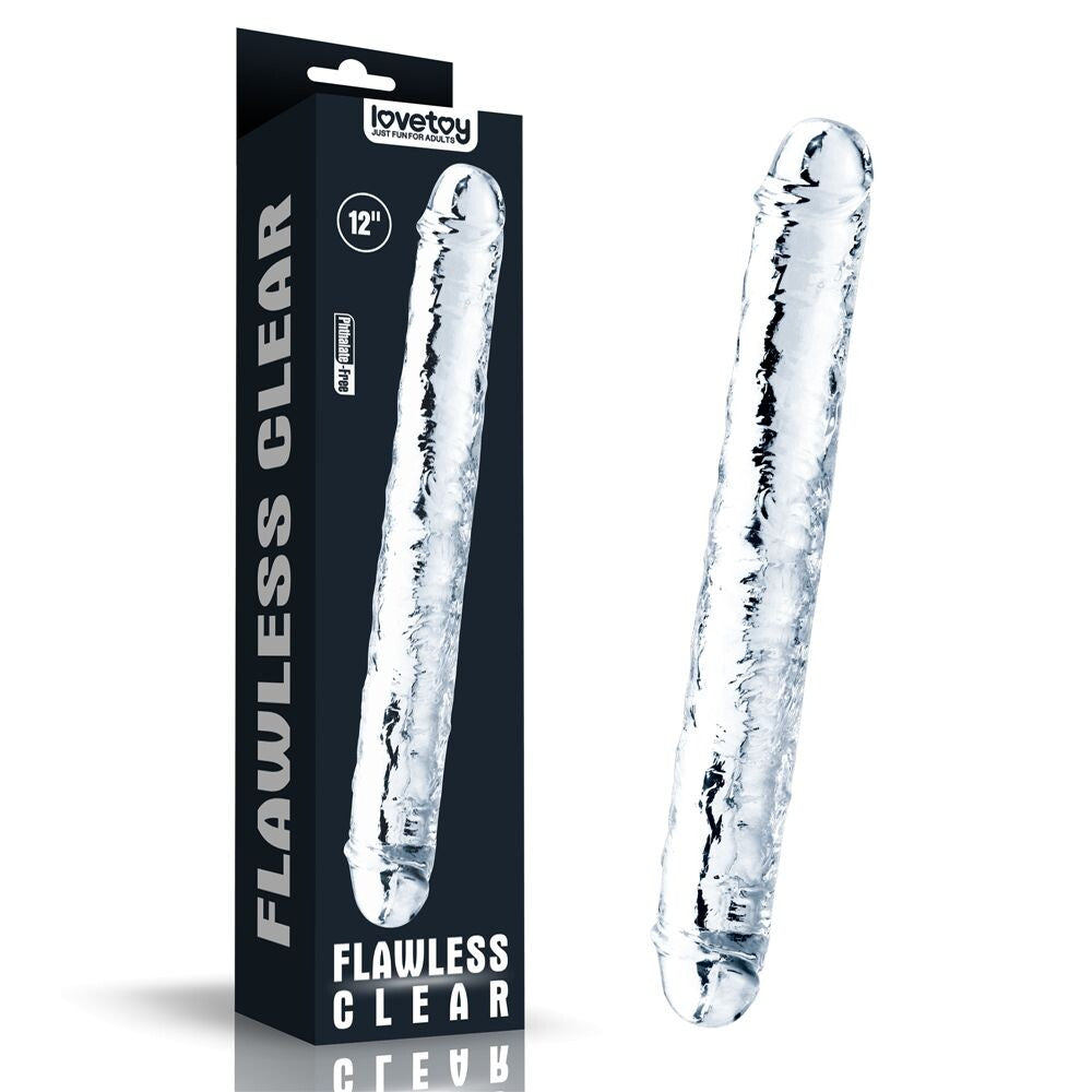 Dildo Doppio Flawless Clear 30 cm - immagine 6