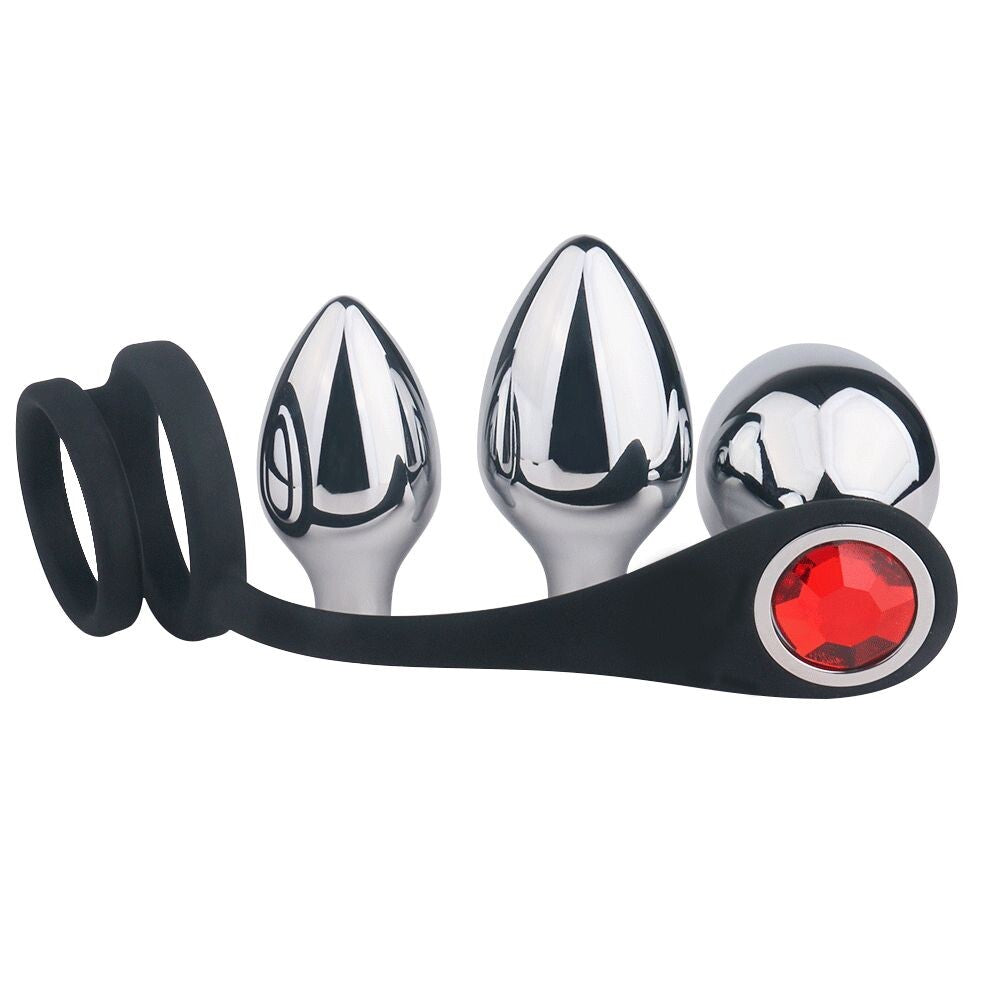 Plug Anale e Anello Fallico Pleasure Bully - immagine 6