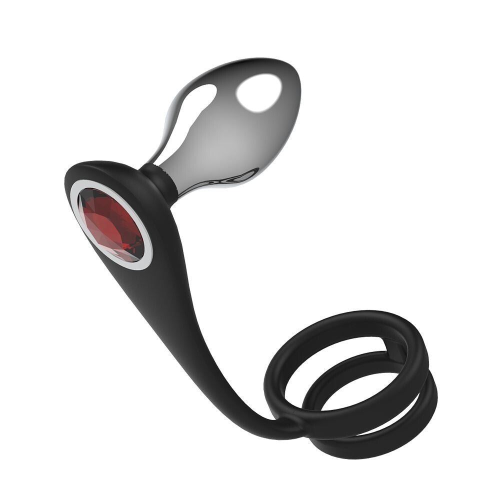 Plug Anale e Anello Fallico Pleasure Bully - immagine 3